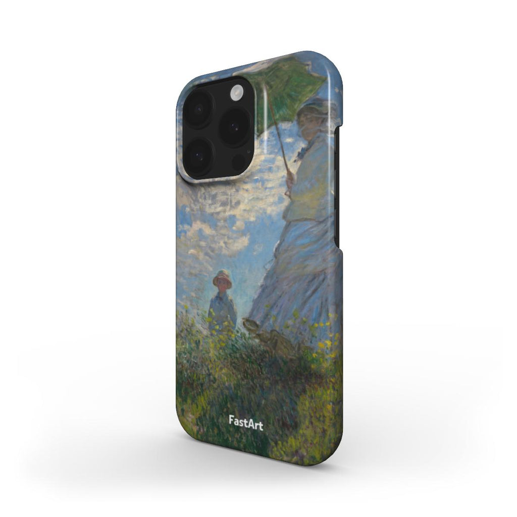 Donna con il parasole girata verso sinistra - Claude Monet