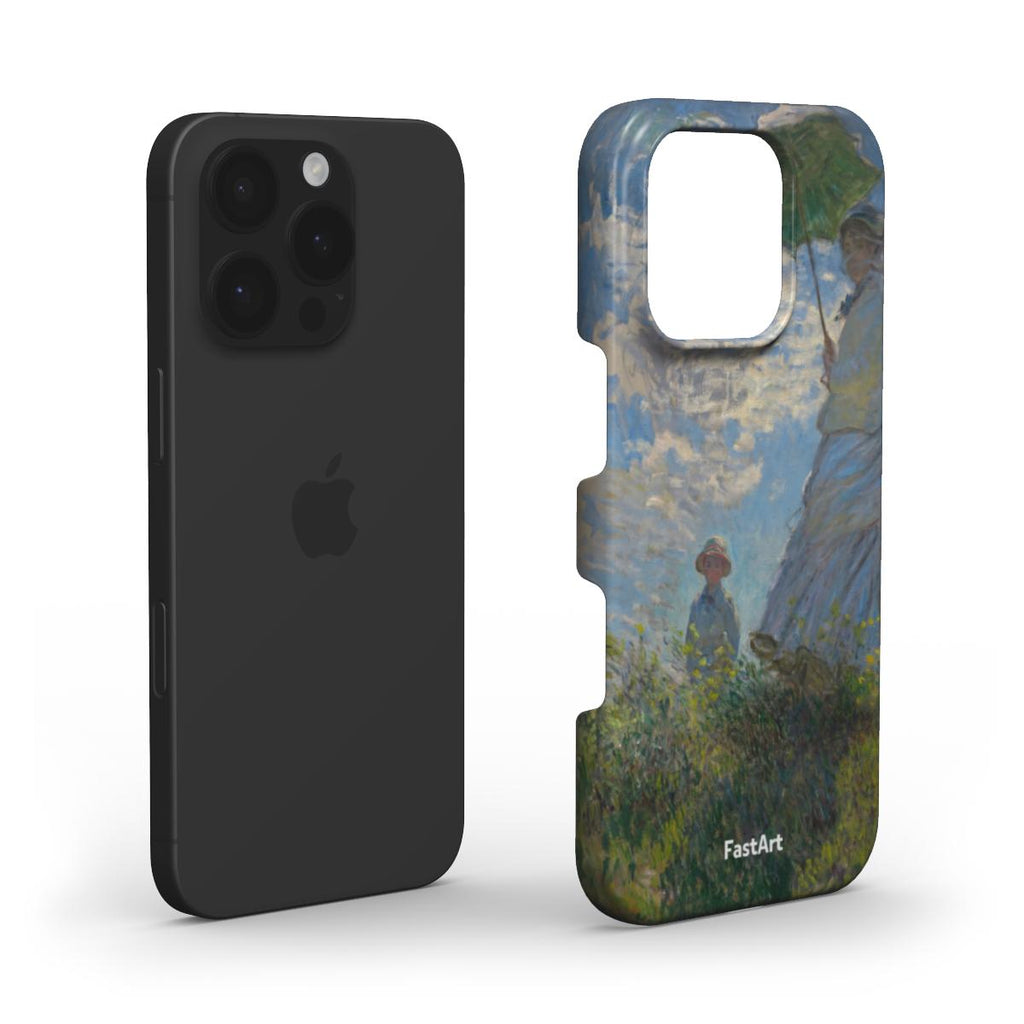 Donna con il parasole girata verso sinistra - Claude Monet