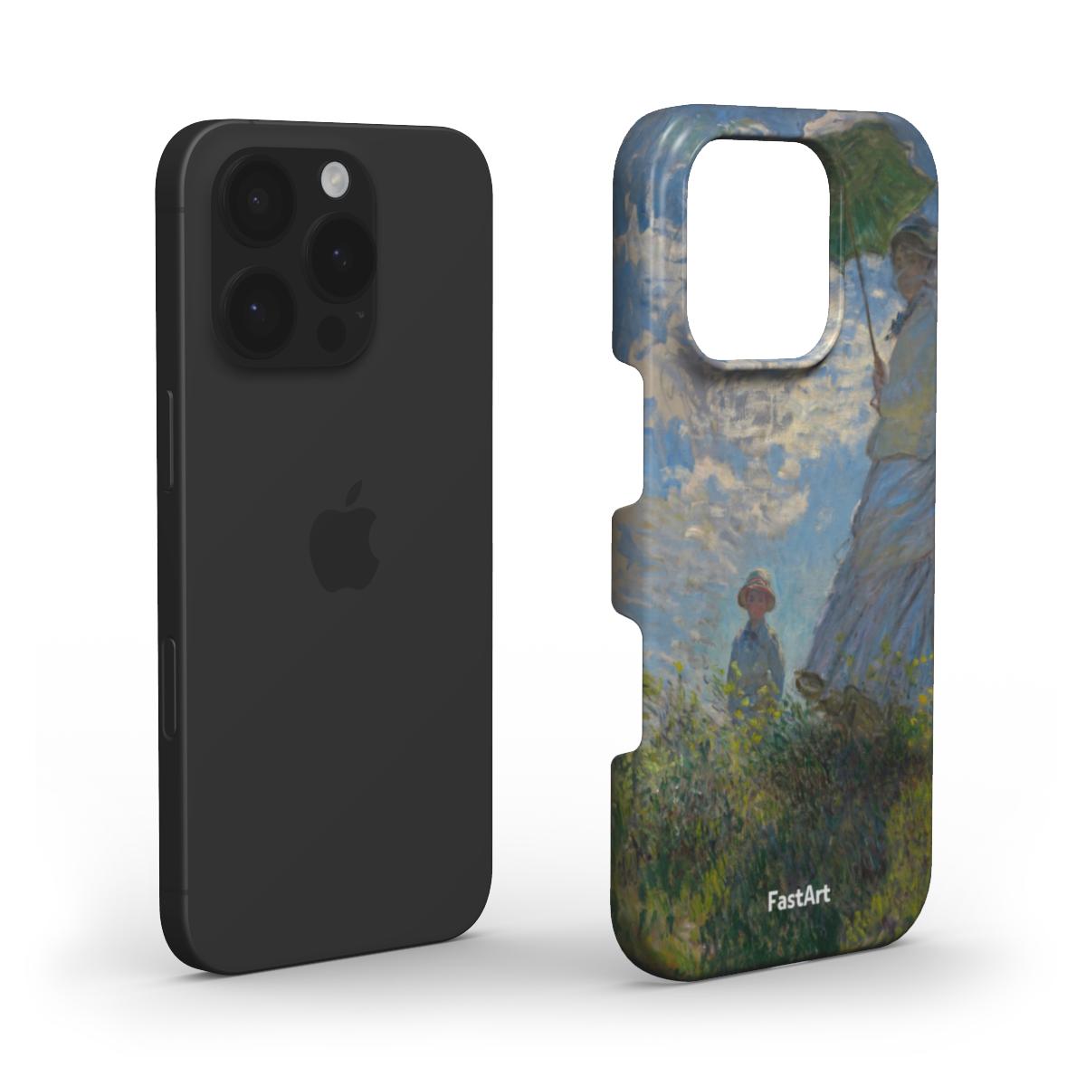 Donna con il parasole girata verso sinistra - Claude Monet