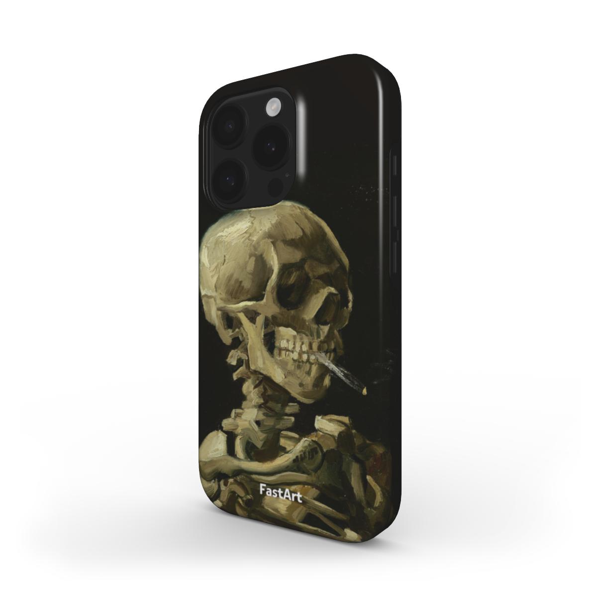 Teschio con sigaretta accesa - Vincent Van Gogh