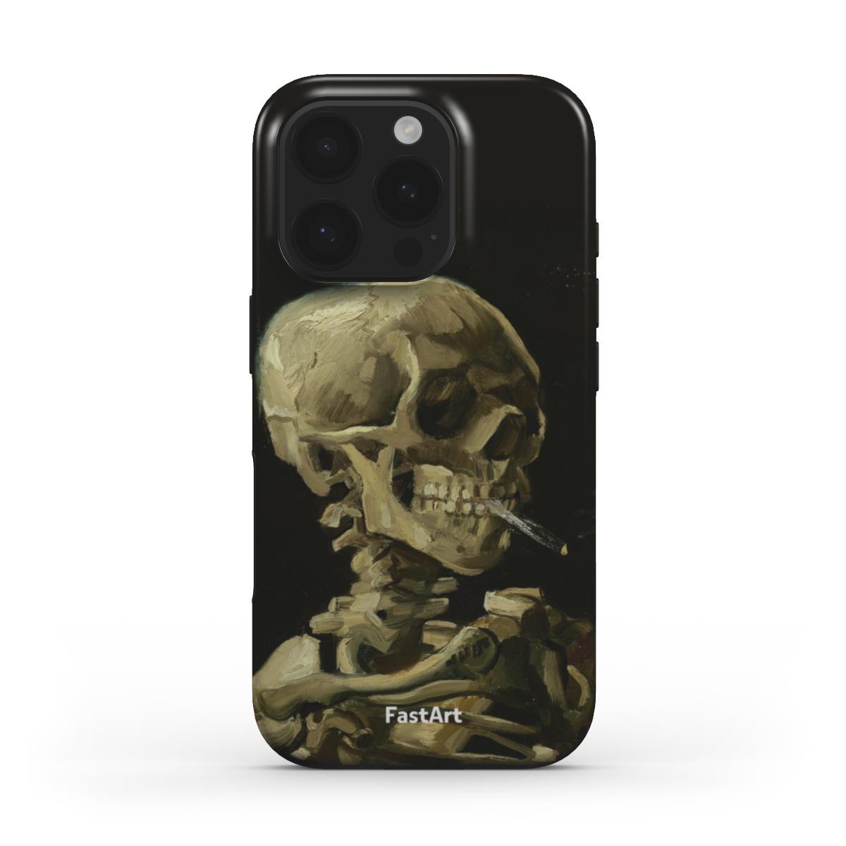 Teschio con sigaretta accesa - Vincent Van Gogh