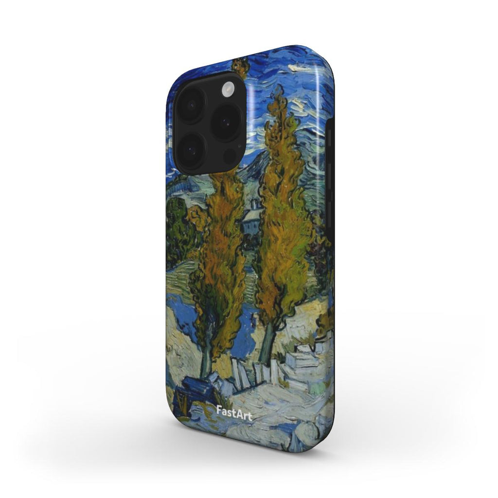 Due pioppi lungo la strada - Vincent Van Gogh