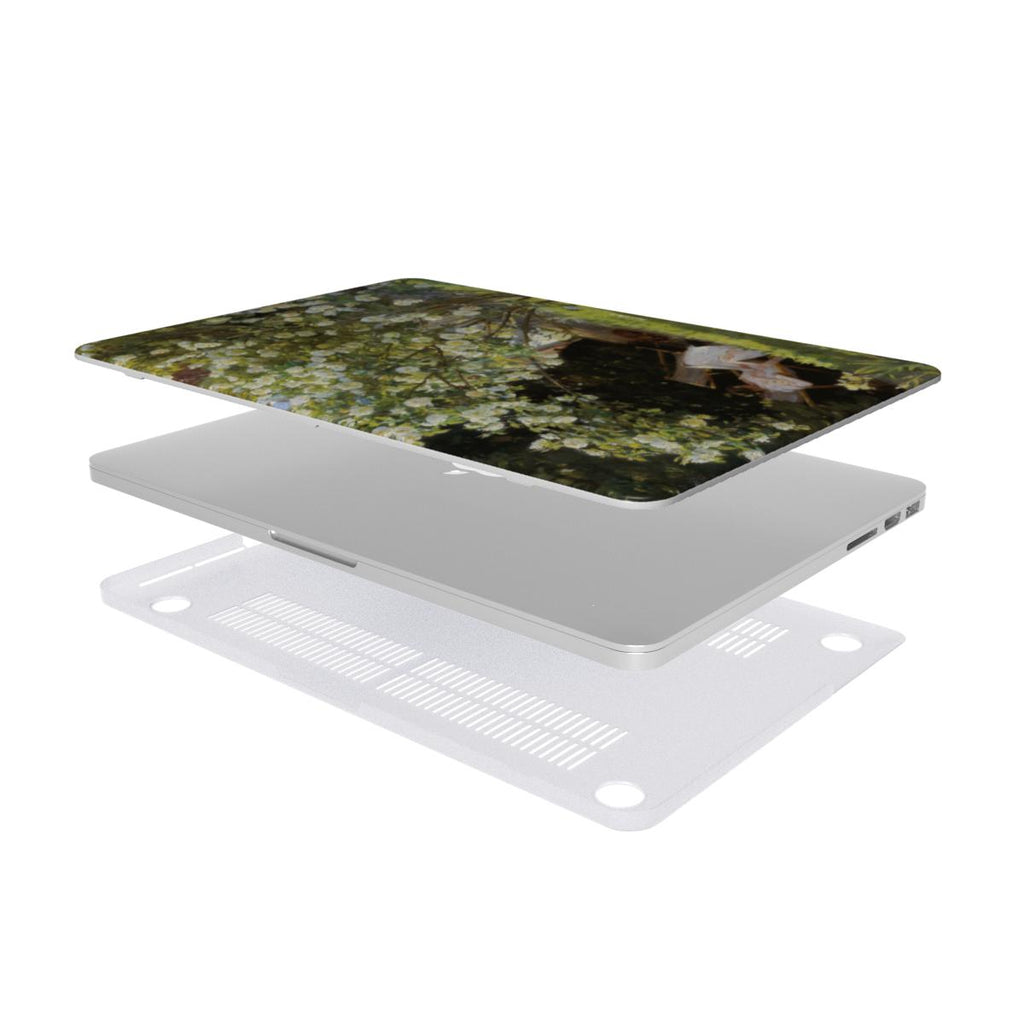 Marie Krøyer seduta sulla sedia a sdraio nel giardino della casa di Mrs Bendsen - Peder Severin Krøyer