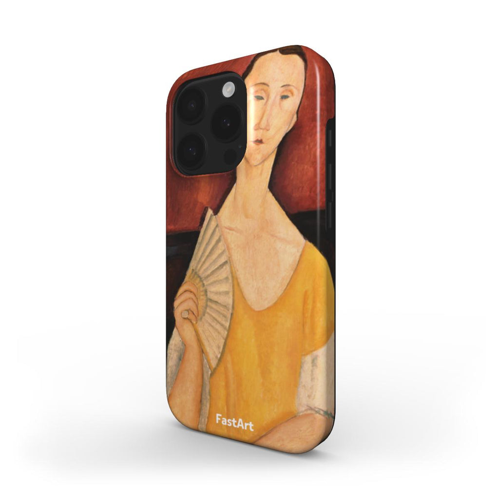 Ritratto di Lunia Czechowska con ventaglio - Amedeo Modigliani