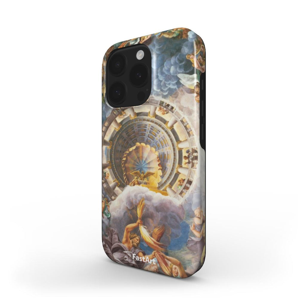 Gli dei dell'Olimpo, soffitto trompe l'oeil della Sala dei Giganti - Giulio Romano