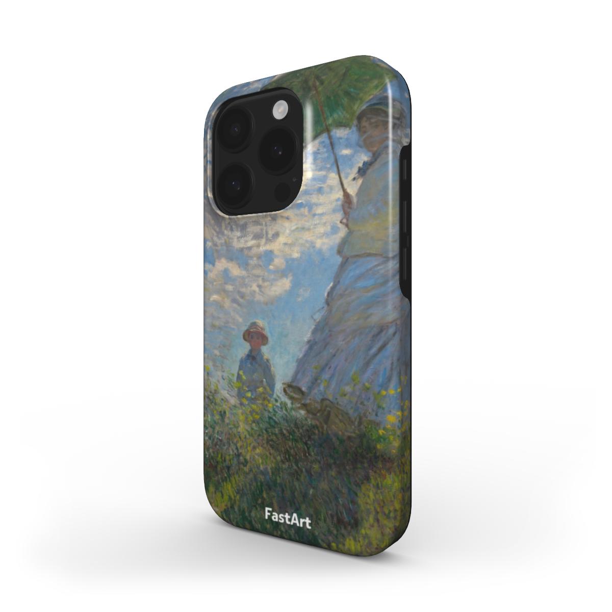 Donna con il parasole girata verso sinistra - Claude Monet