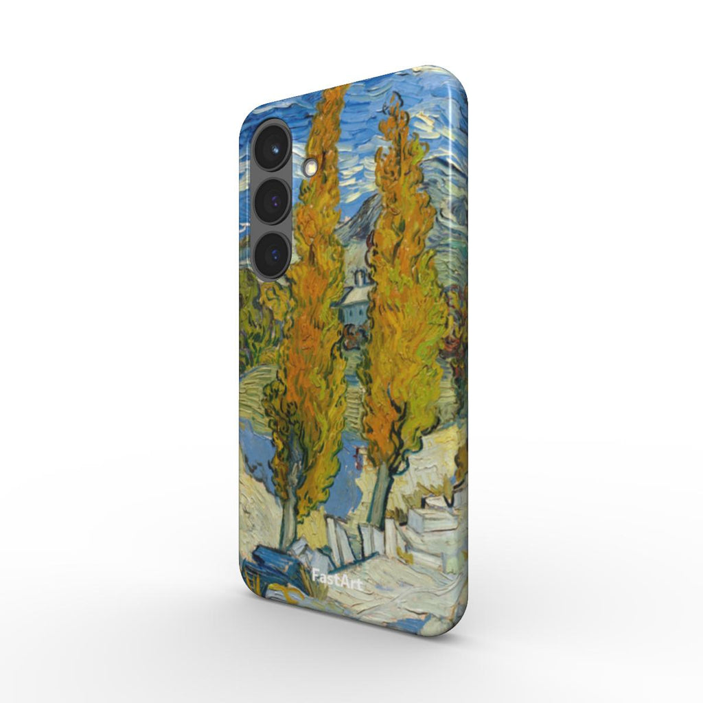 Due pioppi lungo la strada - Vincent Van Gogh