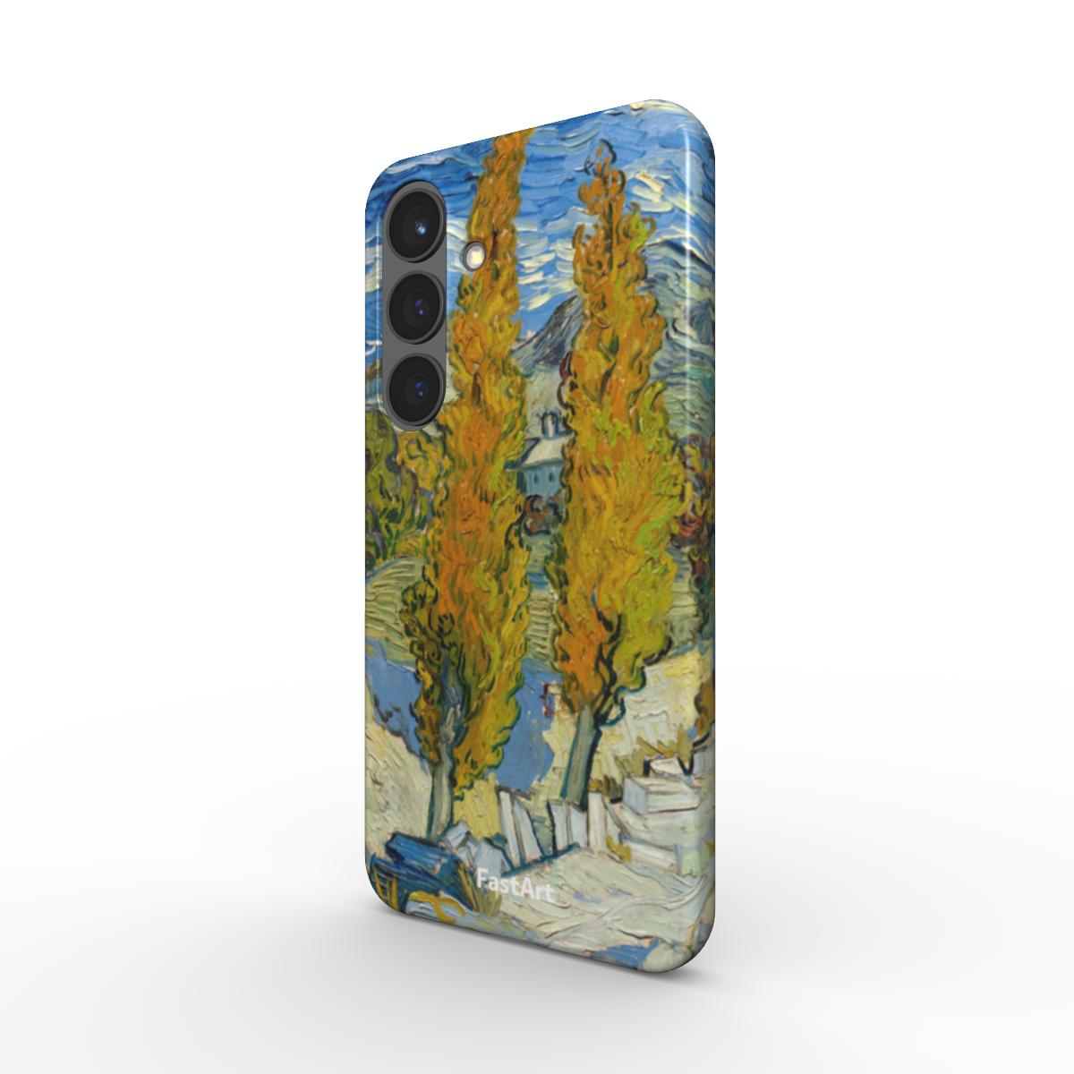 Due pioppi lungo la strada - Vincent Van Gogh