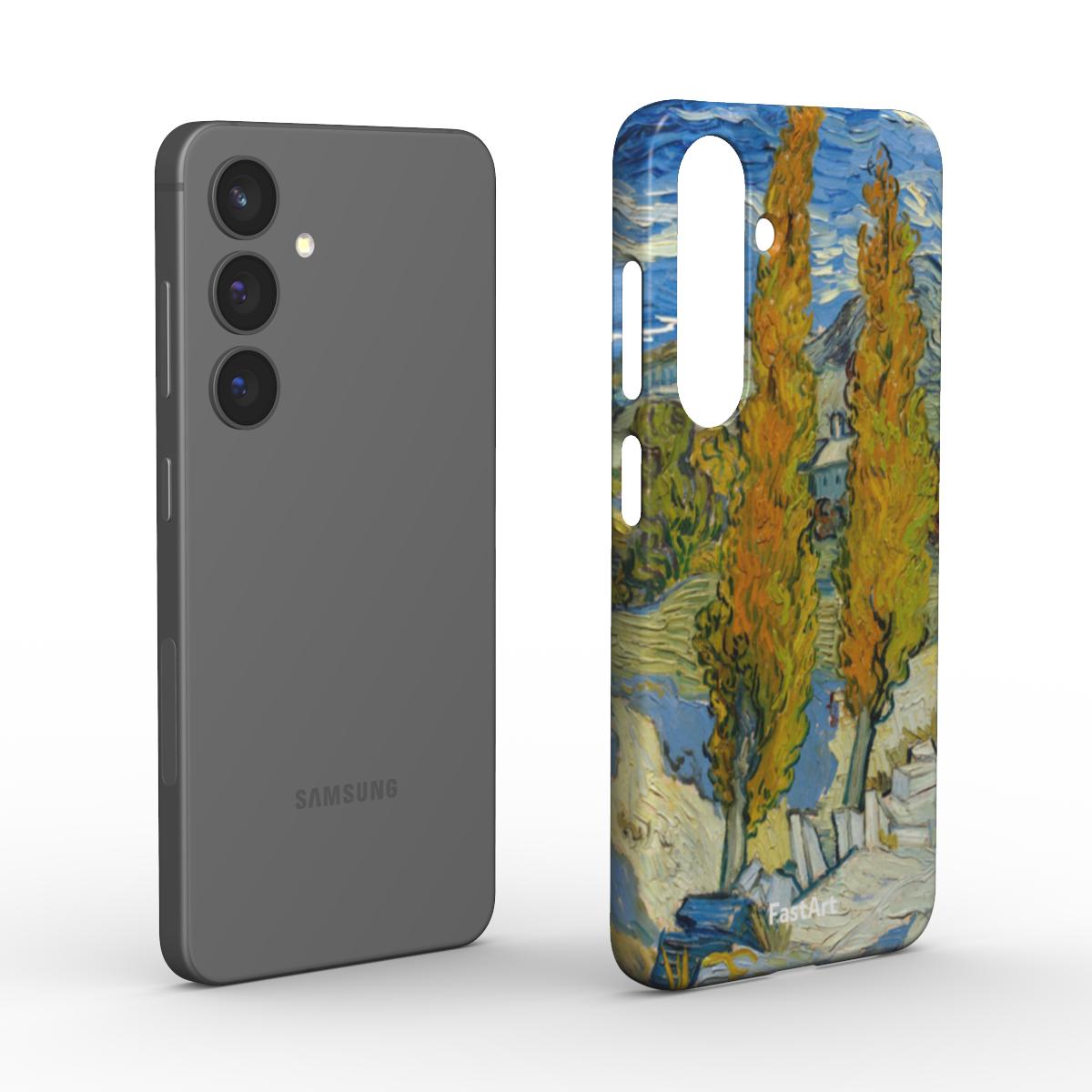 Due pioppi lungo la strada - Vincent Van Gogh