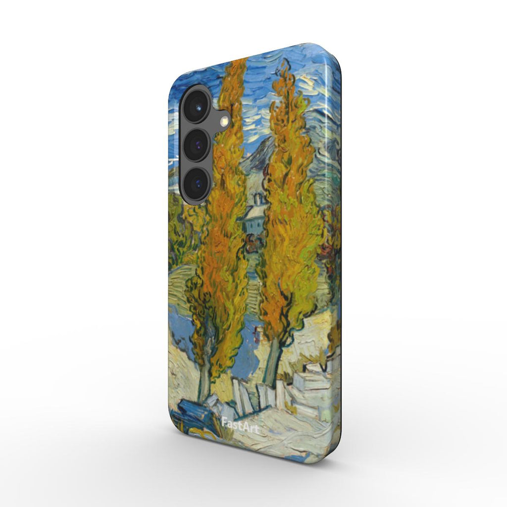 Due pioppi lungo la strada - Vincent Van Gogh