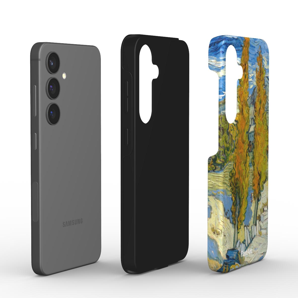 Due pioppi lungo la strada - Vincent Van Gogh