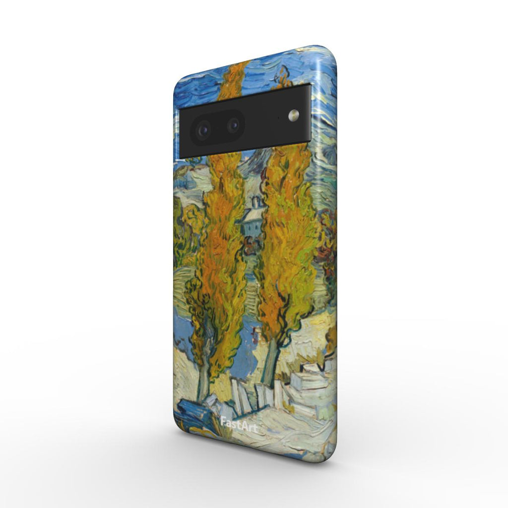 Due pioppi lungo la strada - Vincent Van Gogh