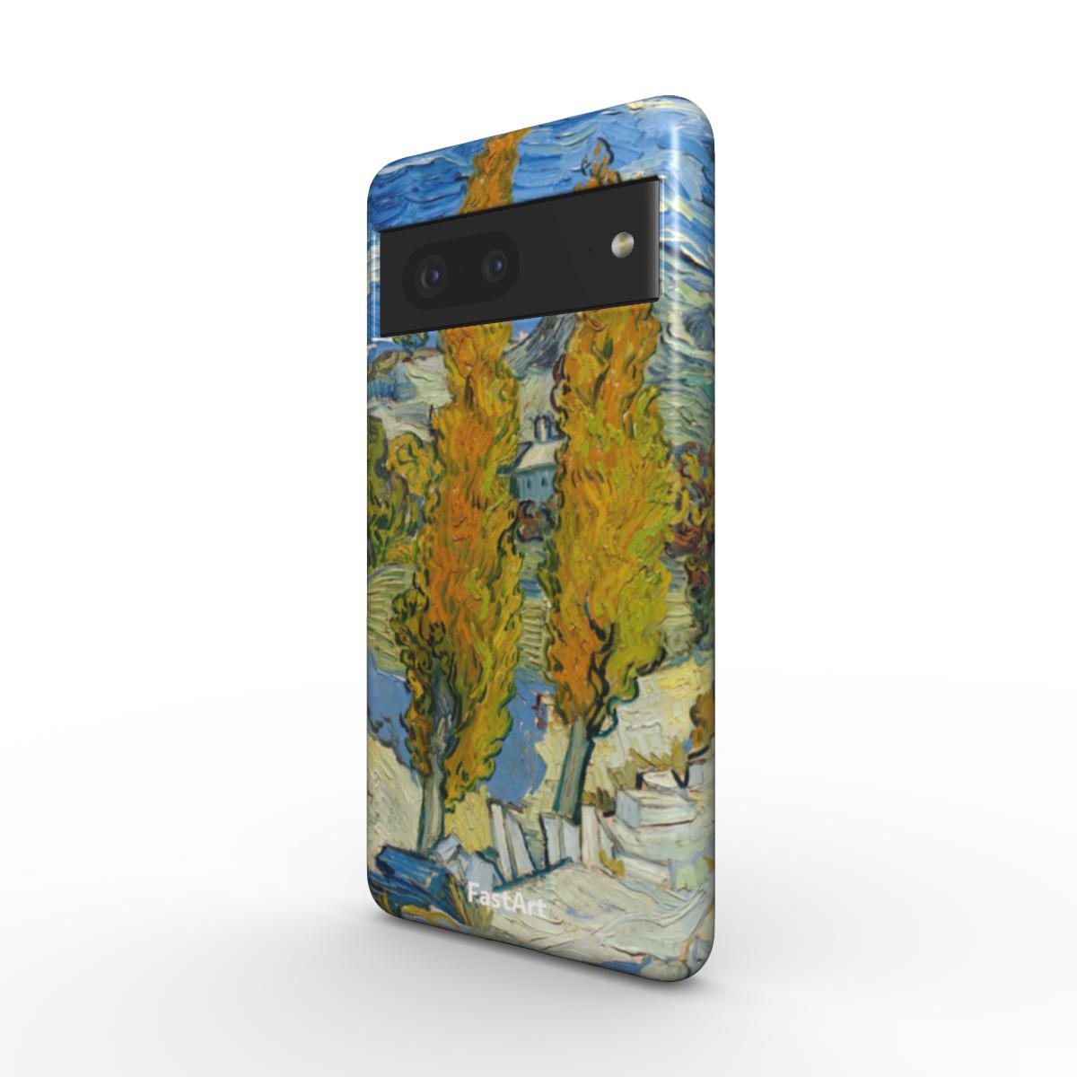 Due pioppi lungo la strada - Vincent Van Gogh