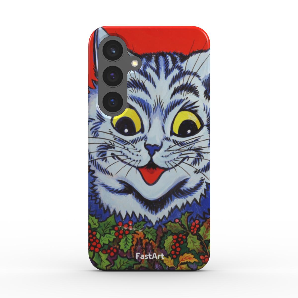 Gatto nell'agrifoglio Louis Wain