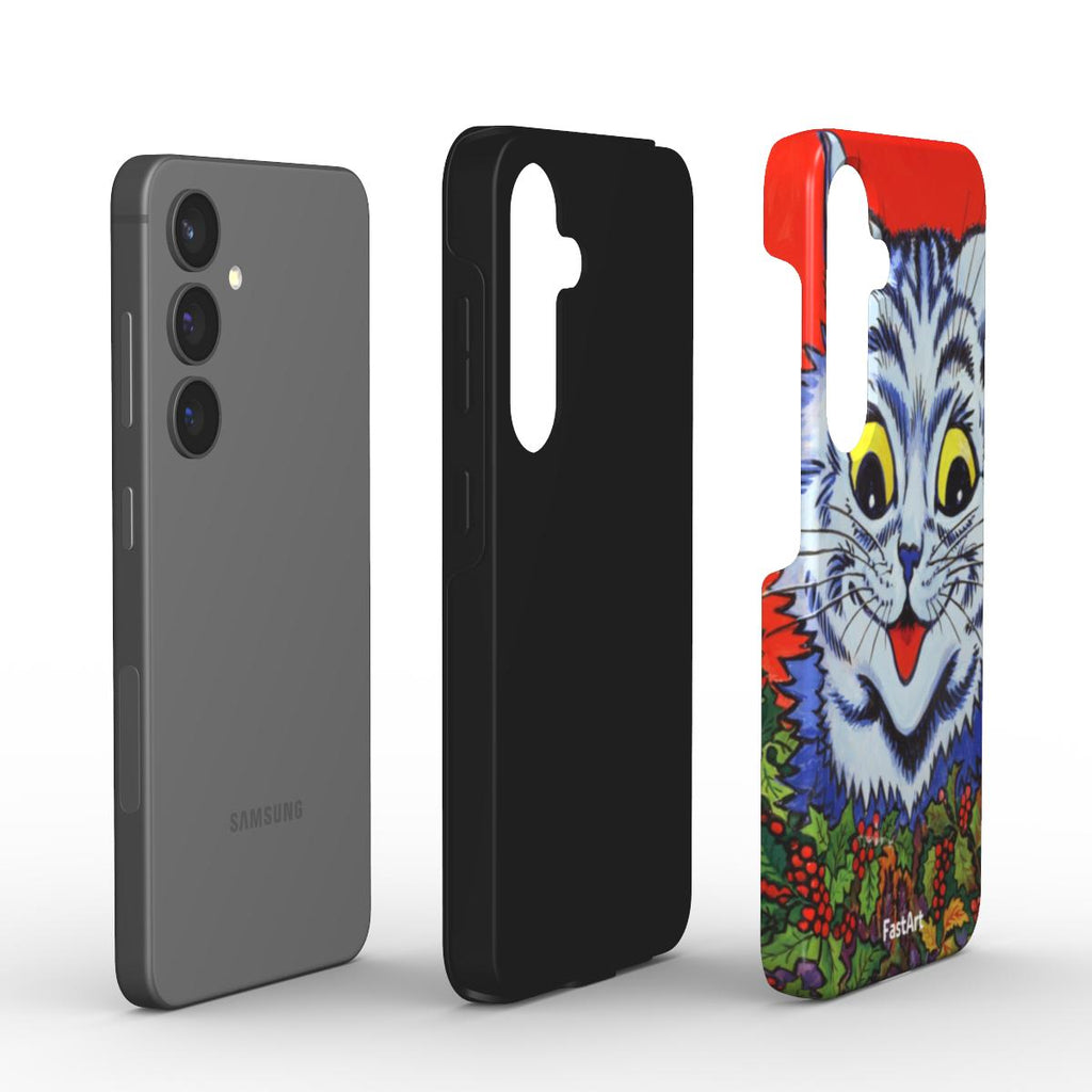 Gatto nell'agrifoglio Louis Wain