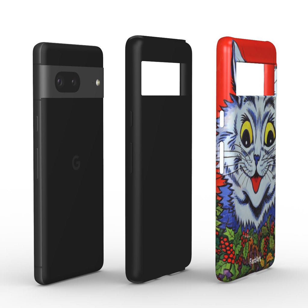 Gatto nell'agrifoglio (Cat in Holly (gouache)) Louis Wain