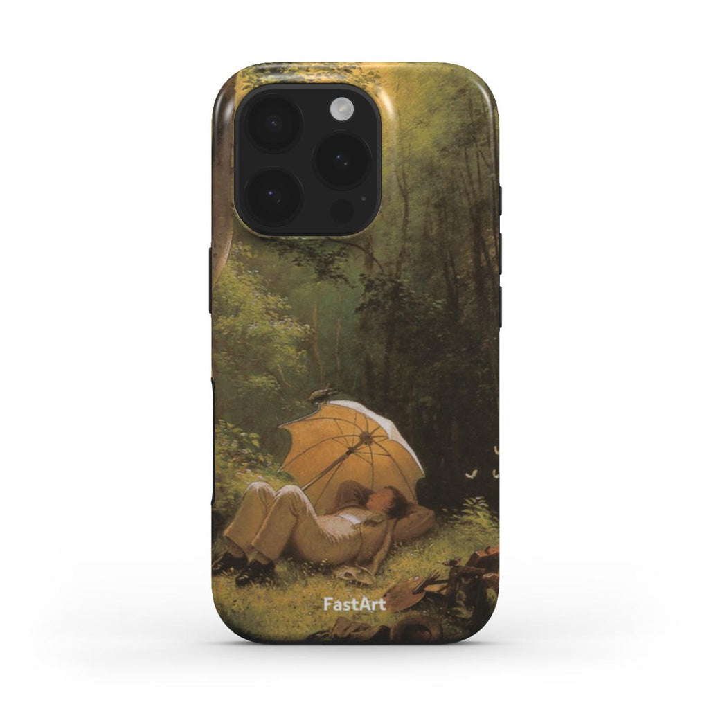 Il pittore in una radura del bosco - Carl Spitzweg