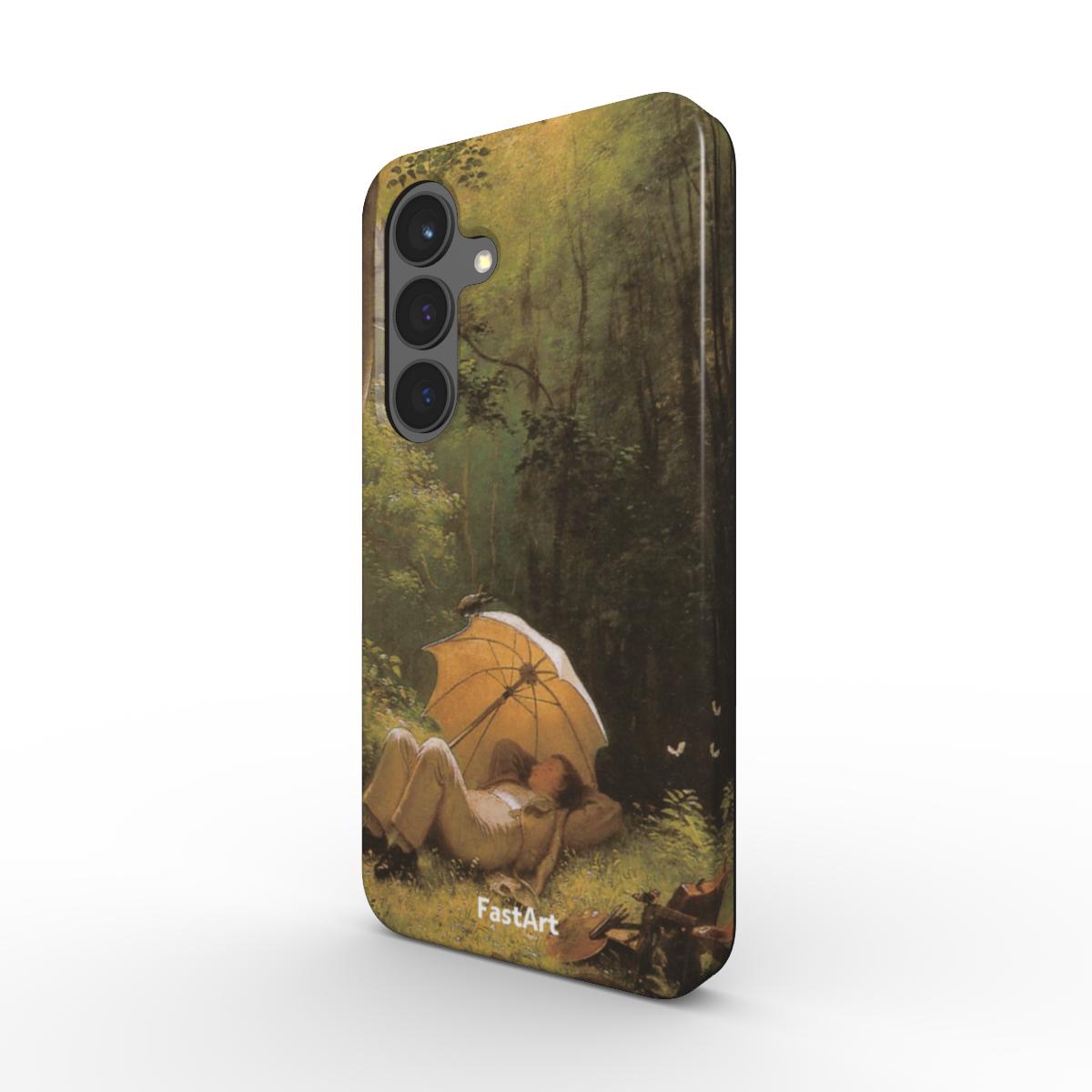 Il pittore in una radura del bosco - Carl Spitzweg