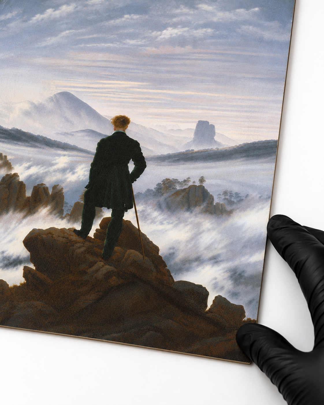 Viandante sul mare di nebbia - Caspar David Friedrich