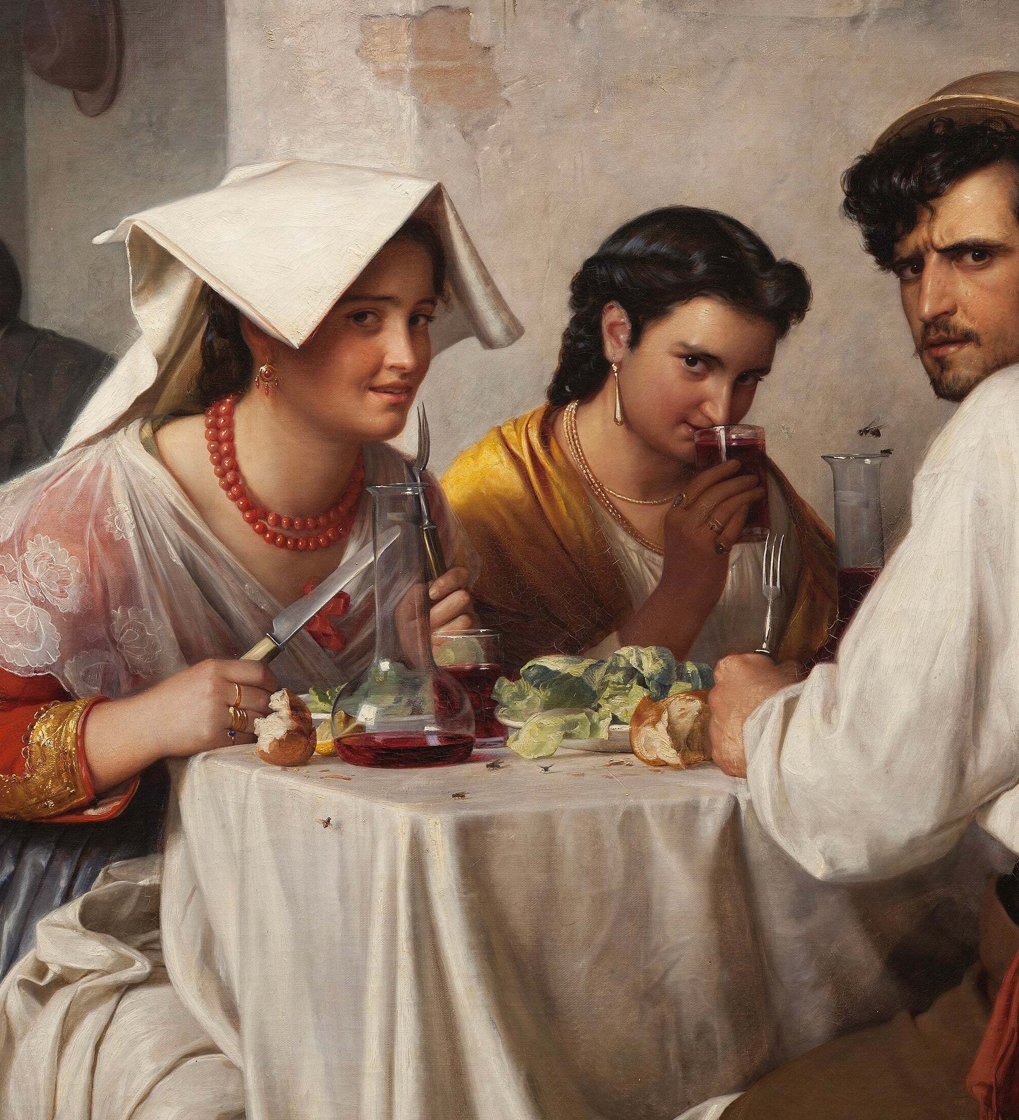 In un'osteria romana - Carl Heinrich Bloch