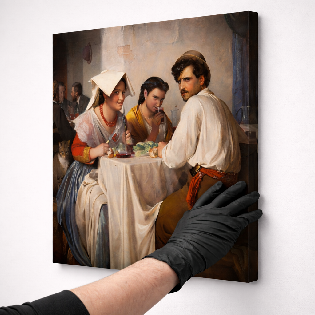 In un'osteria romana - Carl Heinrich Bloch